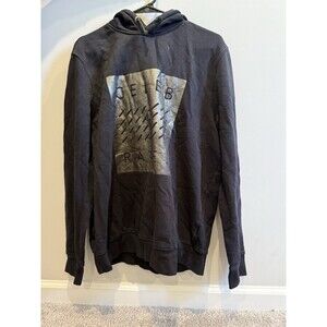 Play When You Can Hunt When You Must Full Hoodie Men Black Large H&M